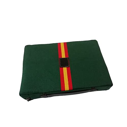 ZiNGS Almohadilla Taurina color Verde con Bandera de España para sentarte en las gradas o en los toros