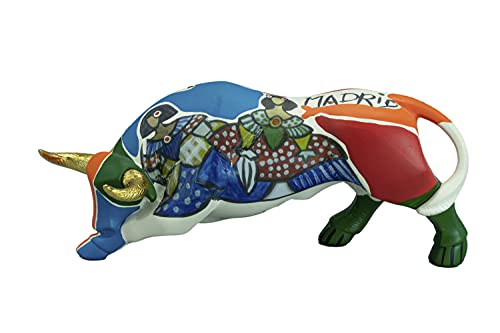 Figura Decorativa - Hispania / Toro Nº 07 - Multicolor - Creaciones Nadal - Decoración del Hogar - Grande - Hecha en Resina - Fabricada en España - 22 cm
