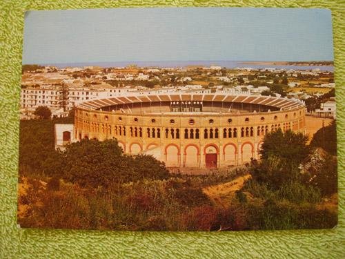 Antigua Postal - Old Postcard : SANLUCAR DE BARRAMEDA - Plaza de Toros y Vista parcial