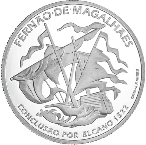 Power Coin Conclusion 1522 V Centenary Ferdinand Magellan Circumnavigation Voyage Moneda Plata 7.5€ Euro Portugal 2022