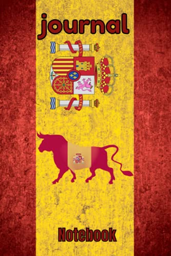 Journal Notebook Spain Flag ,España ,corridas de toros
